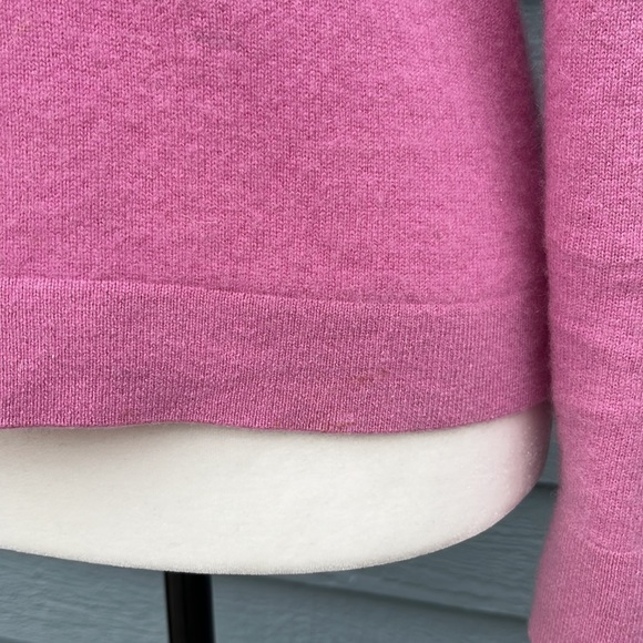 Ann Taylor Pink Cashmere Sweater Medium Petites - Picture 11 of 13